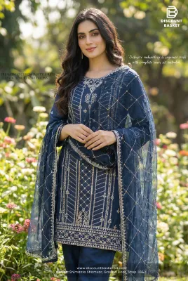 Luxury Chiffon Party Dress with Inner Set